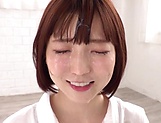 Kizuna Sakura in perfect POV blowjob and facial picture 119