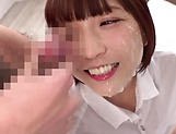 Kizuna Sakura in perfect POV blowjob and facial picture 38