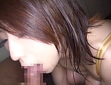 Busty Japanese woman got cum in mouth picture 42
