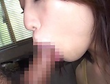 Busty Japanese woman got cum in mouth picture 61