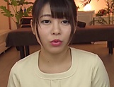 Lusty Japanese girl Koga Matsuna sucking a pecker in a POV vid