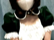 Cute Japanese teen in a mask Sakura Kizuna satisfies her oral sex needs