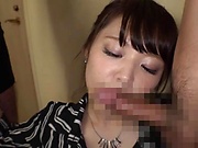 Fabulous scenes of Asian blowjob with a sexy milf