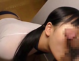 Sweet Japan teen tries her first big cock in the mouth picture 20