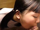 Sweet Japan teen tries her first big cock in the mouth picture 27