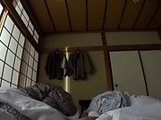 Small-tittied Japanese chick cannot stop deepthroating a dick