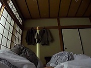 Small-tittied Japanese chick cannot stop deepthroating a dick