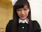 Japanese teen Taira Marin is a cock loving maid