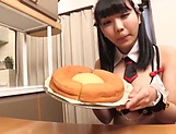 Japanese in maid uniform, insane oral fun in POV