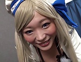 Tokyo blonde s sucking dick in POV