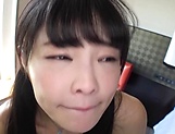 A petite teen girl from Japan gets naked to get sex experience picture 69