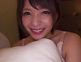 Curvy Asian AV model Mari Rika gets real pleasure of sex picture 20