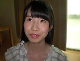 Amateur girl from Japan Aizawa Riina gets shaved pussy drilled