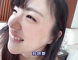 Sweet Japanese nymph with small tits takes a pecker in mouth picture 67