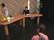 Kawai Asuna got cum on tits after sex