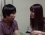Light-minded Japanese MILF seduces a guy and begs for hardcore sex picture 15