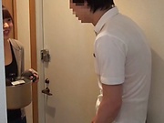 Lovely Japanese amateur woman Aragaki Chie has amazing sex on the floor