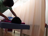 Slim amateur Japanese receives more than just massage