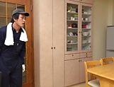 Sakuragi Junko gets fucked in the kitchen 