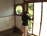 Elegant AV model Kawakami Yuu sucking her neighbour's dick