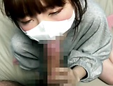 Naked Japanese nurse Sakura Kizuna sucks and rides her patient's dong