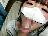 Naked Japanese nurse Sakura Kizuna sucks and rides her patient's dong
