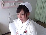 Experienced Japanese nurse satisfying her horny patient picture 11