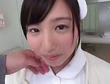 Experienced Japanese nurse satisfying her horny patient picture 12
