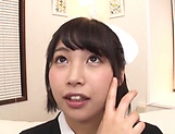 Hot Japanese nurse enjoys toy insertion picture 14