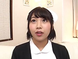 Hot Japanese nurse enjoys toy insertion picture 15