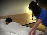 Cute Japanese masseuse gets fucked during a massage session
