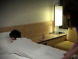 Luscious Japanese angel massages a guy and gets poked picture 12