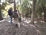 Young babe gets the dick during hot camping trip 