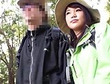Lusty Japanese teen babe enjoys shameless outdoor sex