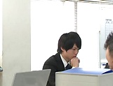 Sexy looking office woman Misaki Kanna fucked by her young colleague