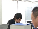 Sexy office lady deals multiple dicks at work 