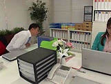 Aoi Yurika gets intimate at the office with a colleague 