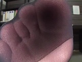 Cute Japanese amateur girl gives a foot work and an oral job in the office picture 20