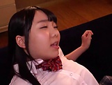 Glamour Asian schoolgirl with big boobs Inaba Ruka gets creampied