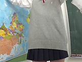 Very sexy Asian schoolgirl in a uniform fucked by her classmate