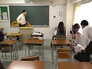 Sweet Japanese cutie pie, insolent sex with the teacher