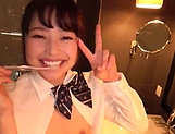 Hot-assed Japanese schoolgirl Miyazawa Chiharu banged from behind