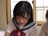 Luscious Tokyo babe in a school uniform gets pounded without limits