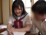 Luscious Tokyo babe in a school uniform gets pounded without limits