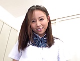 Aroused Japanese schoolgirl is in great need for cock 