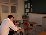 Ai Hoshina tries teacher's cock in private XXX