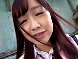 Hot Japanese schoolgirl puts a lot of dick to work her cunt