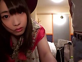 Beautiful Tokyo teen with tiny tits gets pussy slammed and creampied picture 2