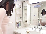 Japanese amateur babe Hifumi Rin gets her dripping wet pussy banged