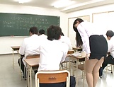Seductive teacher really likes to fuck picture 40